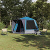 vidaXL Tente de camping Bleu 420 x 420 x 227 cm Polyester