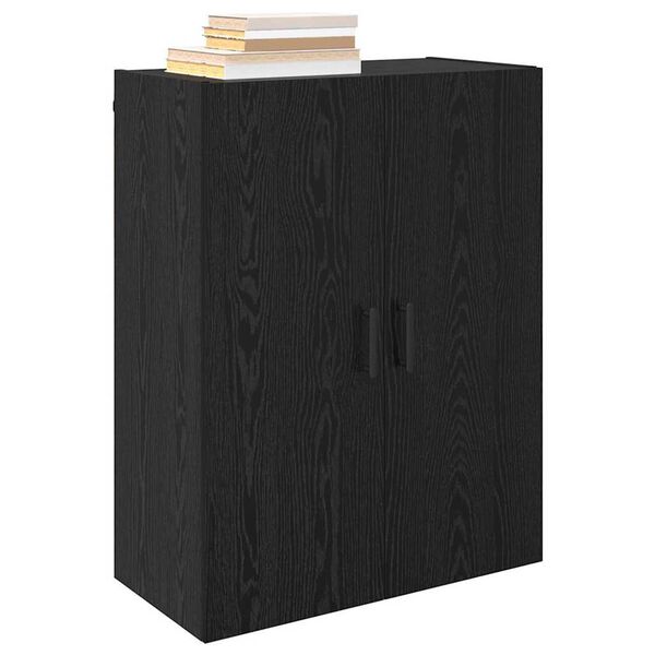 vidaXL Armoire Murale Montage mural 2 pcs Ch&ecirc;ne noir 69,5 x 34 x 90 cm
