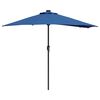 vidaXL Parasol de jardin Azur 294 x 150 x 223 cm Polyester et Acier