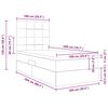 vidaXL Lit avec rangement et matelas Gris clair 100 x 200 cm Velours
