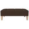 vidaXL Repose-pied Marron fonc&eacute; 78x56x32 cm Tissu