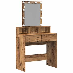 vidaXL Coiffeuse Bois Ancien 80 x 41 x 144,5 cm Bois d'ing&eacute;nierie