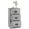 vidaXL Buffet gris béton 36x35,5x67,5 cm bois d'ingénierie