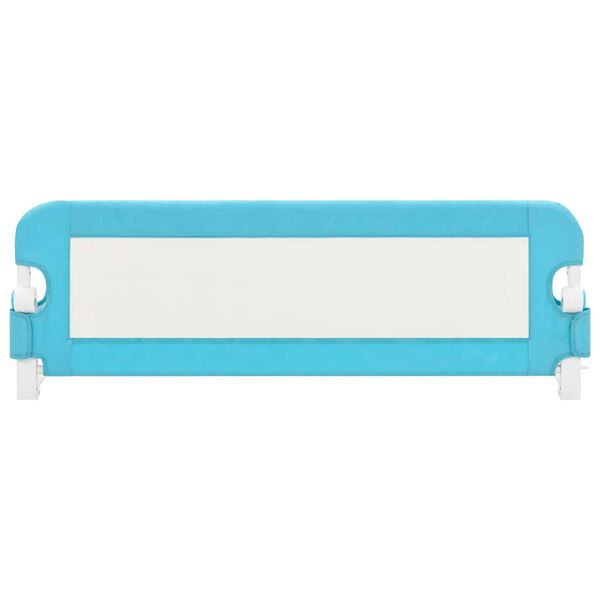 vidaXL Barrière de sécurité de lit d'enfant Bleu 120x42 cm Polyester