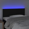 vidaXL T&ecirc;te de lit &agrave; LED Noir 80x5x78/88 cm Tissu