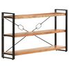 vidaXL Biblioth&egrave;que &agrave; 3 niveaux 140x30x80 cm Bois d'acacia massif