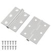 vidaXL Charni&egrave;re 2 pc Argent&eacute; 50 x 38 x 1,3 mm Acier