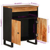 vidaXL Buffet avec 2 portes 60x33x75 cm bois massif d'acacia