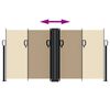 vidaXL Auvent lat&eacute;ral r&eacute;tractable beige 120x1000 cm