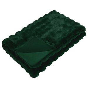 vidaXL Couverture en fausse anti-d&eacute;rapante Olite Vert fonc&eacute; Polyester
