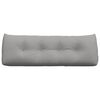 vidaXL Coussin de Dos Gris nuage 140 x 24 x 50 cm tissu