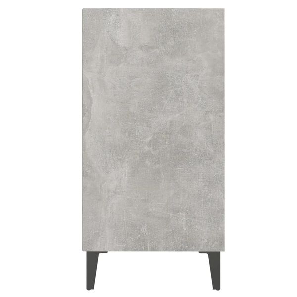 vidaXL Buffet gris b&eacute;ton 57x35x70 cm bois d'ing&eacute;nierie