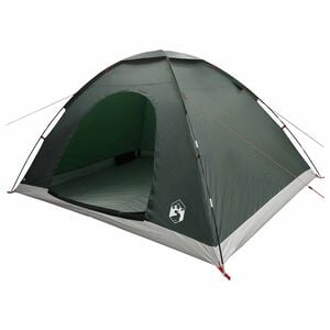 vidaXL Tente de camping avec toit Vert arm&eacute;e 335 x 275 x 180 cm