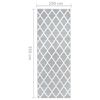 vidaXL Tapis BCF Gris et blanc 100x350 cm