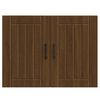 vidaXL Armoire murale de cuisine Lucca ch&ecirc;ne marron bois ing&eacute;nierie