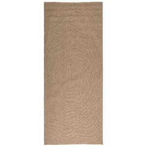 vidaXL Tapis de surface Moir&eacute; AGIRA Naturel 150 x 80 cm Polyester