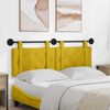 vidaXL T&ecirc;te de lit suspendue Jaune 150 x 55 x 5 cm Velours