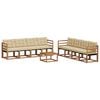 vidaXL Ensemble de canap&eacute;s d'ext&eacute;rieur 9 pc Naturel et Beige