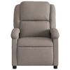 vidaXL Fauteuil de massage inclinable électrique Taupe Tissu