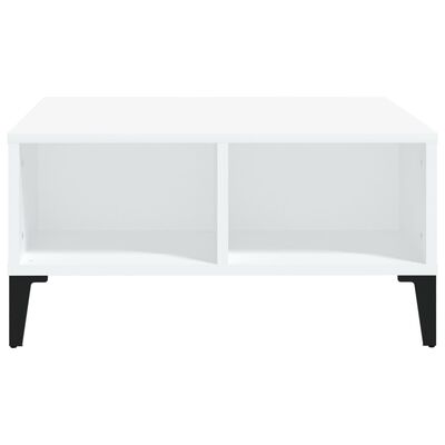 vidaXL Table basse blanc 60x60x30 cm bois d'ingénierie