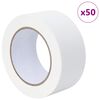 vidaXL Rubans de masquage pour peintre 50 pcs Blanc 50 mm x 50 m