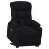 vidaXL Fauteuil Noir Tissu