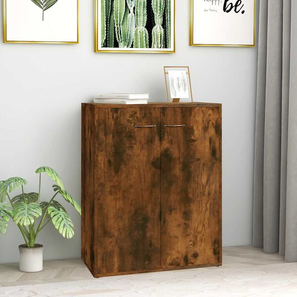 vidaXL Buffet Ch&ecirc;ne fum&eacute; 60x30x75 cm Bois d'ing&eacute;nierie