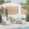 vidaXL Mobilier de jardin lounge 2 pcs Blanc 74 x 82 x 90 cm Plastique