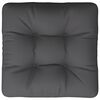 vidaXL Coussin de palette anthracite 60x61,5x10 cm tissu