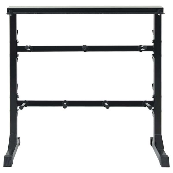 vidaXL Support pour halt&egrave;res Noir 99 x 45 x 95,5 cm