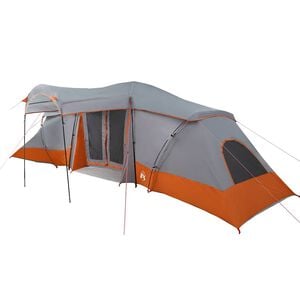 vidaXL Tente familiale avec toit Gris et orange 721 x 335 x 212 cm