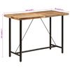 vidaXL Table de bar 150x70x107 cm bois massif de manguier et fer