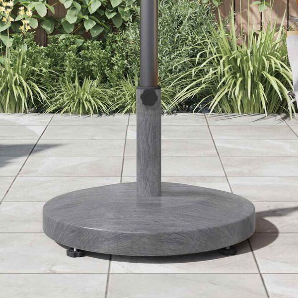 vidaXL Pied de parasol Aspect Bois Gris Foncé 48 x 48 x 32 cm