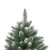 vidaXL Sapin de No&euml;l artificiel Vert 210 cm PVC, plastique et acier