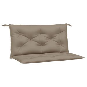 vidaXL Coussins de banc jardin lot de 2 taupe 100x50x7 cm tissu Oxford
