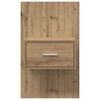 vidaXL Cabinet de chevet 2 pcs Ch&ecirc;ne artisanal 50 x 32,5 x 80cm