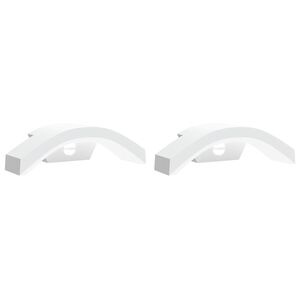 vidaXL Appliques murales LED d'extérieur avec capteurs 2 pcs blanc