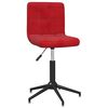 vidaXL Chaises pivotantes &agrave; manger lot de 2 Rouge bordeaux Velours