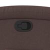 vidaXL Fauteuil inclinable Marron fonc&eacute; Tissu