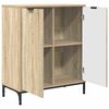 vidaXL Buffet Ch&ecirc;ne Sonoma 69,5 x 33 x 82 cm Bois d'ing&eacute;nierie