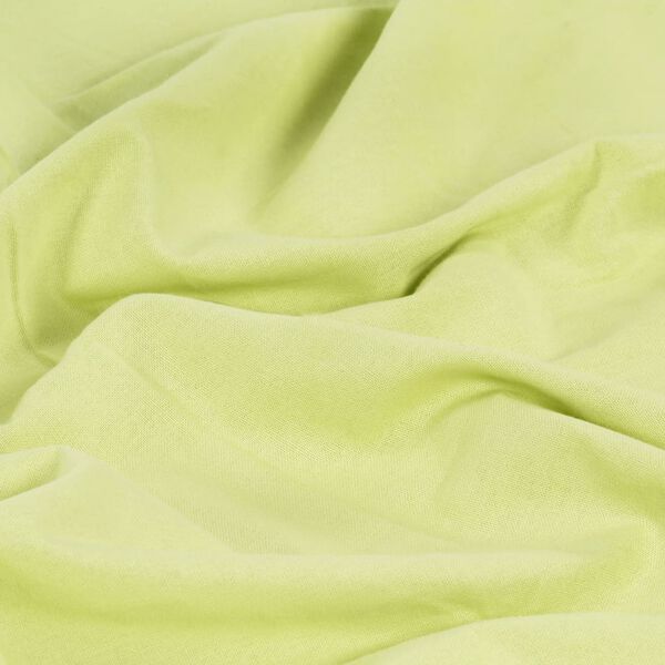 vidaXL Rideaux avec anneaux en m&eacute;tal 2 pcs Coton 140x225cm Vert