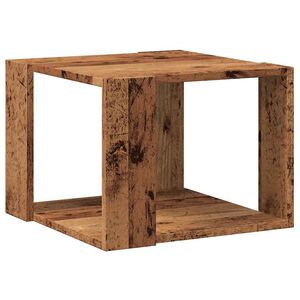 vidaXL Table basse vieux bois 40x40x30 cm bois d'ing&eacute;nierie
