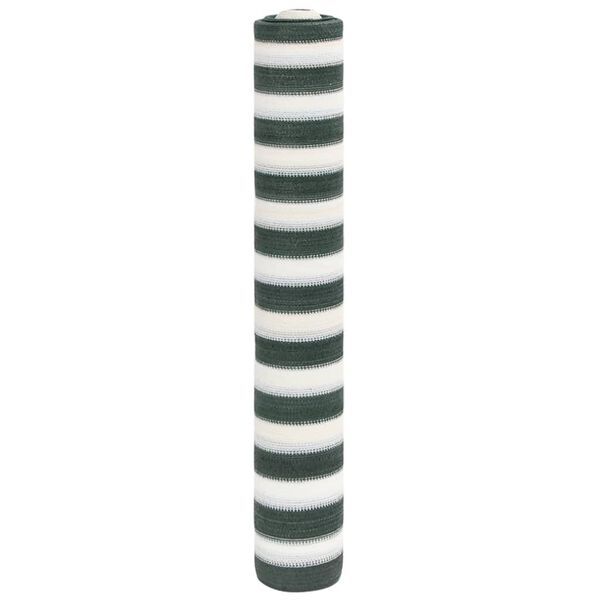 vidaXL Filet brise-vue vert et blanc 1x10 m PEHD 75 g/m²