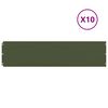 vidaXL Bordure de Pelouse 10 pc 25 x 103 cm Acier Vert olive