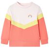 Sweatshirt pour enfants rose p&acirc;le 128