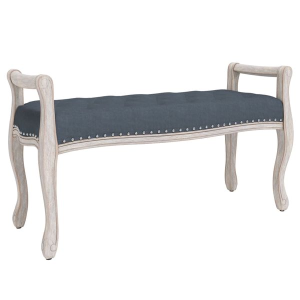 vidaXL Banc Gris foncé 110x45x60 cm Velours