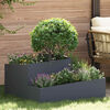 vidaXL Cache-pot de jardin Anthracite 80 x 80 x 50 cm