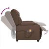 vidaXL Fauteuil électrique de massage Taupe Tissu