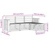 vidaXL Ensembles de canap&eacute;s 4 pcs Naturel Bois d'Acacia Massif