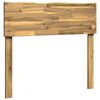 vidaXL T&ecirc;te de lit en bois brut ROSTOCK Blanc 90 cm
